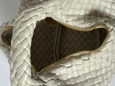 Bottega Veneta Intrecciato Mini Padded Jodie Bag White 691193 Italy NWT $5200