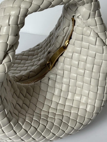 Bottega Veneta Intrecciato Mini Padded Jodie Bag White 691193 Italy NWT $5200