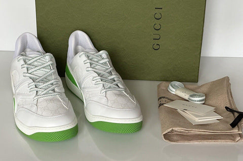 Gucci Demetra GG Men's Low-top Green/White Sneakers 11.5 US Gucci 11 698785 NIB