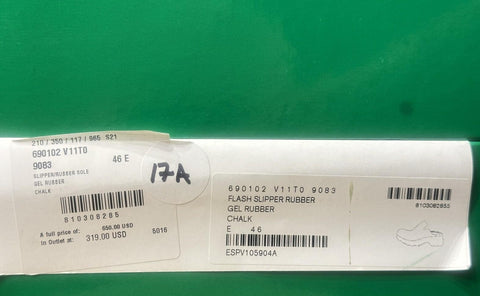 Bottega Veneta Rubber White Slipper Sandals Clogs 13 US (46 Eu) 690102 NIB $650