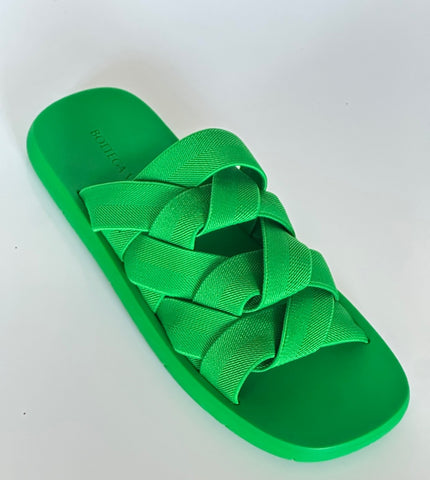 Bottega Veneta Intrecciato Starfish Green Sandals 10 US (43) 651402 NWT $850