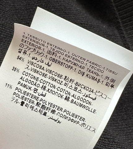 Versace Barocco All Over Print Knit Stretch Black Dress 42 Euro 1008137 NWT