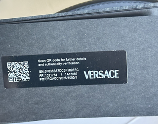 Versace Medusa-Buckle Greca Calf Leather Green/Black Belt 85 (34) 1021764 NWT