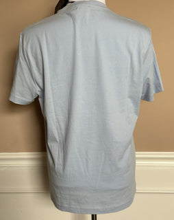 Versace Medusa Print Light Blue Cotton Jersey T-Shirt M 1011861 NWT $550