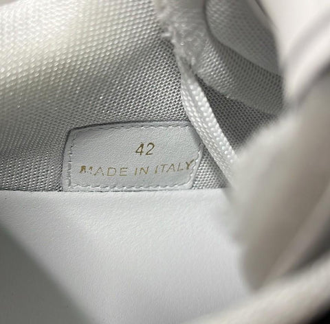 Versace Greca Men’s Leather Black/Charcoal Sneakers 9 US (42) 1013377 IT NIB