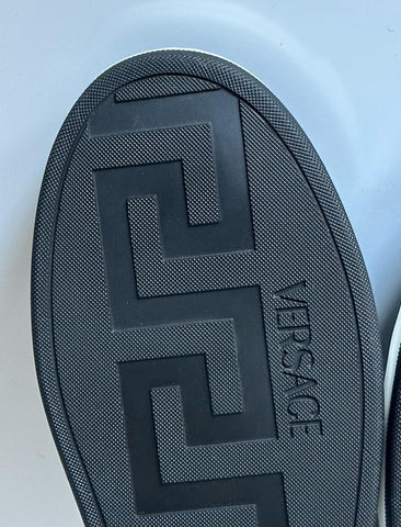 Versace Greca Men’s Leather Black/Charcoal Sneakers 10 US (43 Eu) 1013377 IT NIB