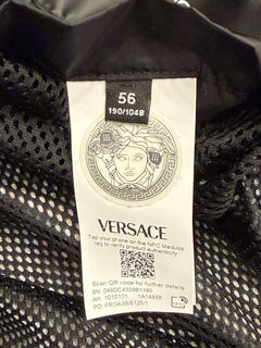 Versace Men's Blouson Jacket Windbreaker Blue/Black 46 US (56) 1010101 NWT $925