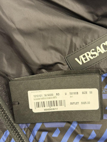 Versace Men's Blouson Jacket Windbreaker Blue/Black 46 US (56) 1010101 NWT $925