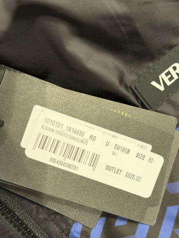 Versace Men's Blouson Jacket Windbreaker Blue/Black 50 US (60) 1010101 NWT $925