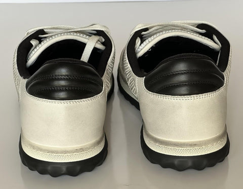 Gucci Dali Soft White/Black Leather Sneakers 12.5 US (Gucci 12) Italy 741656 NIB