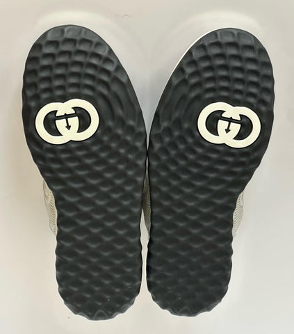 Gucci Dali Soft White/Black Leather Sneakers 12.5 US (Gucci 12) Italy 741656 NIB