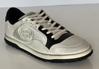 Gucci Dali Soft White/Black Leather Sneakers 12.5 US (Gucci 12) Italy 741656 NIB