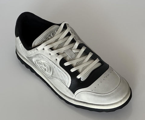 Gucci Dali Soft White/Black Leather Sneakers 12.5 US (Gucci 12) Italy 741656 NIB