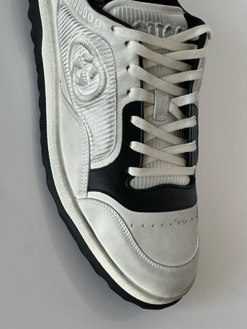 Gucci Dali Soft White/Black Leather Sneakers 12.5 US (Gucci 12) Italy 741656 NIB
