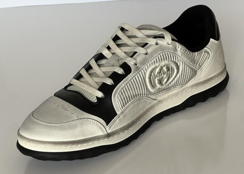 Gucci Dali Soft White/Black Leather Sneakers 12.5 US (Gucci 12) Italy 741656 NIB