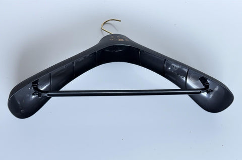 VERSACE Gray Plastic Suit/Jacket/Pants Hanger with Gold Hardware 17.6x7.5