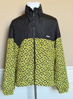 Versace Mens Blouson Jacket Windbreaker Yellow/Black 44 US (54) 1010101 NWT $925