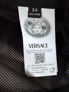 Versace Mens Blouson Jacket Windbreaker Yellow/Black 44 US (54) 1010101 NWT $925