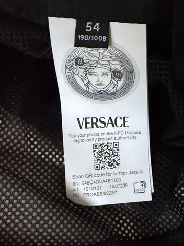 Versace Mens Blouson Jacket Windbreaker Yellow/Black 44 US (54) 1010101 NWT $925