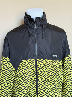 Versace Mens Blouson Jacket Windbreaker Yellow/Black 44 US (54) 1010101 NWT $925