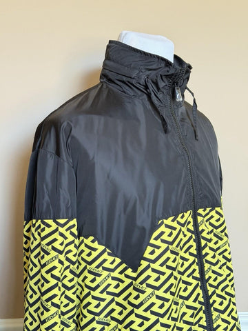 Versace Mens Blouson Jacket Windbreaker Yellow/Black 44 US (54) 1010101 NWT $925