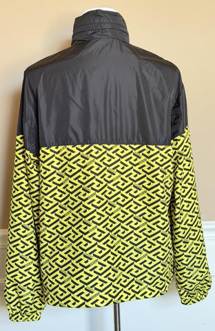 Versace Mens Blouson Jacket Windbreaker Yellow/Black 44 US (54) 1010101 NWT $925