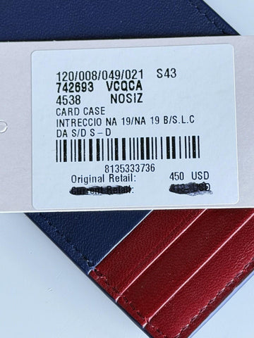 Bottega Veneta Men's Leather Card Case Duke/Dark Red 742693 Italy NWT $450