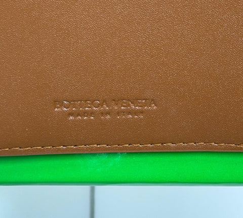 Bottega Veneta Men's Leather Card Case Cognac/Space 748052 Italy NWT $450