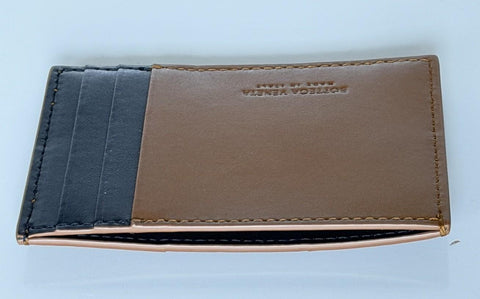Bottega Veneta Men's Leather Card Case Cognac/Space 748052 Italy NWT $450