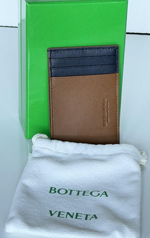 Bottega Veneta Men's Leather Card Case Cognac/Space 748052 Italy NWT $450