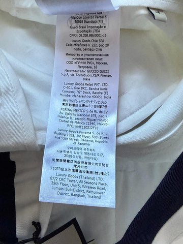 Gucci Double G Embroidery Men’s Short Pants White 34 US/50 Eu 746847 NWT $1250