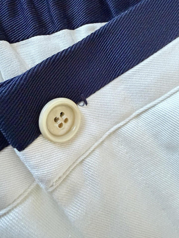 Gucci Double G Embroidery Men’s Short Pants White 34 US/50 Eu 746847 NWT $1250