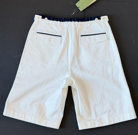 Gucci Double G Embroidery Men’s Short Pants White 32 US/48 Eu 746847 NWT $1250