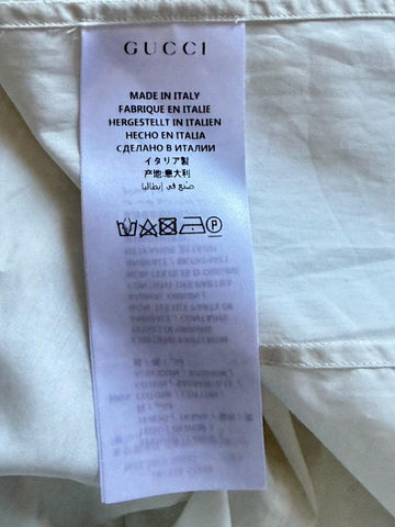 Gucci Soft White Tuxedo Dress Shirt 41/16 Italy 581433 Italy NWT