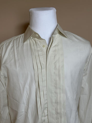 Gucci Soft White Tuxedo Dress Shirt 41/16 Italy 581432 NWT