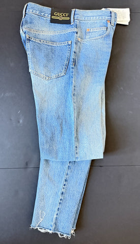 Gucci Men's Stone Bleach Washed Light Blue Jeans 38 US (54 Euro) 623953 4003 NWT