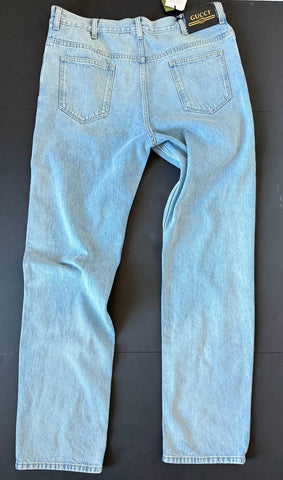 Gucci Men's Stone Bleach Washed Light Blue Jeans 38 US (54 Euro) 623953 4003 NWT