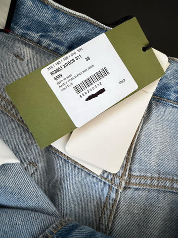 Gucci Men's Stone Bleach Washed Light Blue Jeans 38 US (54 Euro) 623953 4003 NWT