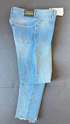 Gucci Men's Stone Bleach Washed Light Blue Jeans 38 US (54 Euro) 623953 4003 NWT