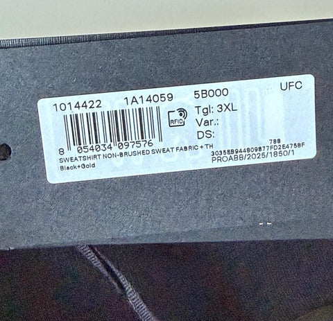 Versace Medusa Print Men’s Black Cotton Sweatshirt Jacket 3XL Black 1014422 NWT