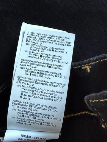 Versace Men’s Black Stretch Denim Jeans Size 33 US 1011841 NWT $950