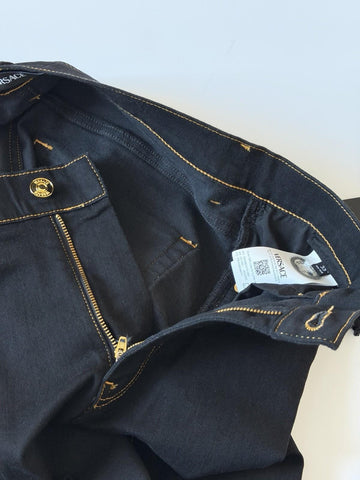 Versace Men’s Black Stretch Denim Jeans Size 34 US 1011841 NWT $950