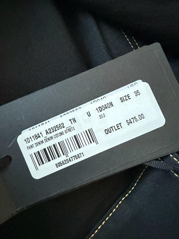 Versace Men’s Black Stretch Denim Jeans Size 35 US 1011841 NWT $950