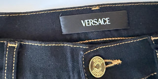 Versace Men’s Black Stretch Denim Jeans Size 35 US 1011841 NWT $950