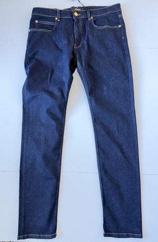 Versace Men’s Dark Blue Stretch Denim Jeans Size 36 US 1011841 NWT $950