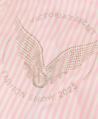 Victoria's Secret Fashion Show Satin Sparkle Pajama Set Medium Short Length