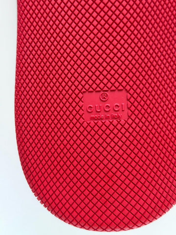 Gucci GG Double Screener Black/Red Sneakers 11 US (10.5 Gucci) 750048 IT NIB