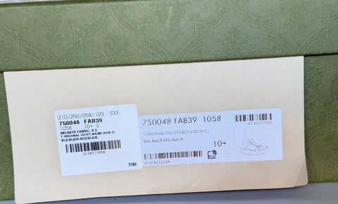 Gucci GG Double Screener Black/Red Sneakers 11 US (10.5 Gucci) 750048 IT NIB