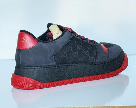 Gucci GG Double Screener Black/Red Sneakers 11 US (10.5 Gucci) 750048 IT NIB
