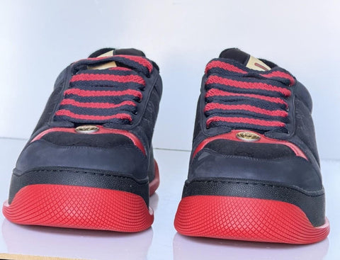 Gucci GG Double Screener Black/Red Sneakers 11 US (10.5 Gucci) 750048 IT NIB